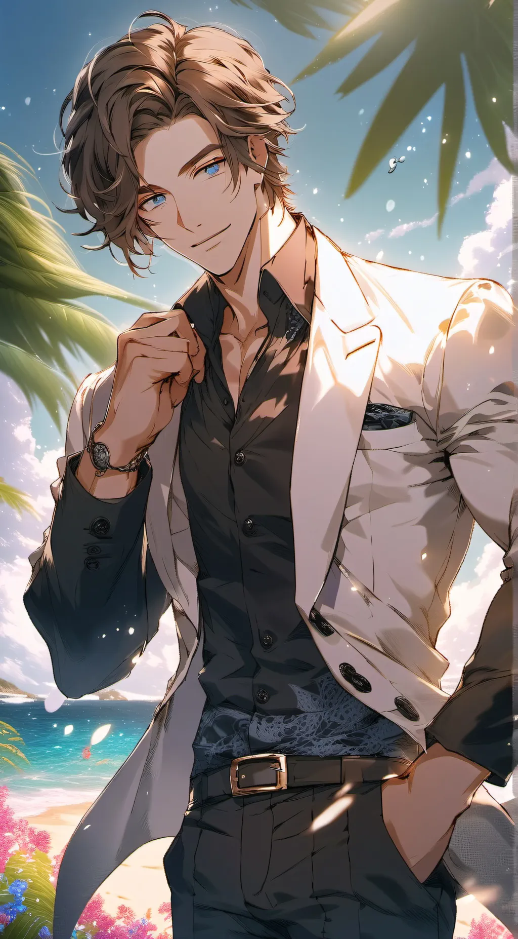 ai character: Damien  background