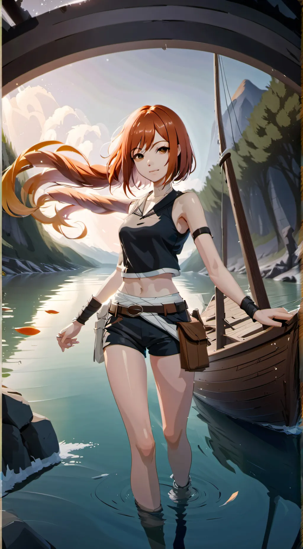 ai character: mikasa nami background