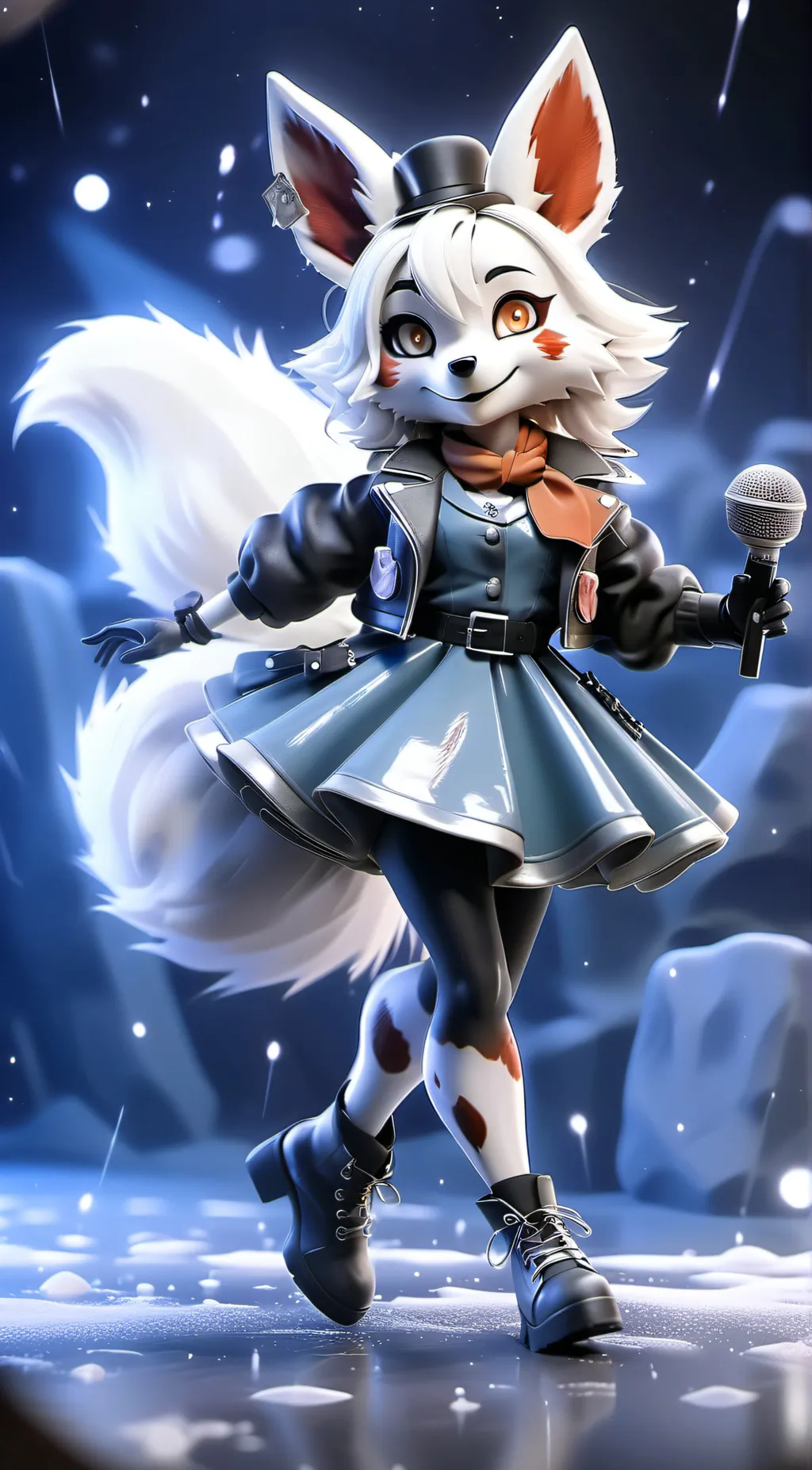 ai character: Tapdancer Toy Foxy background