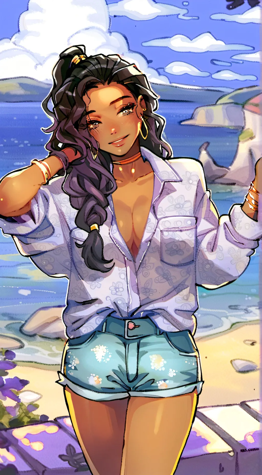 ai character: lily background