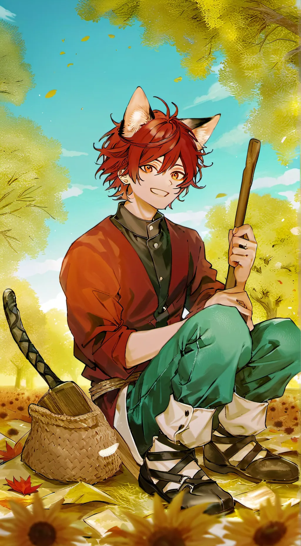 ai character: kirishima background