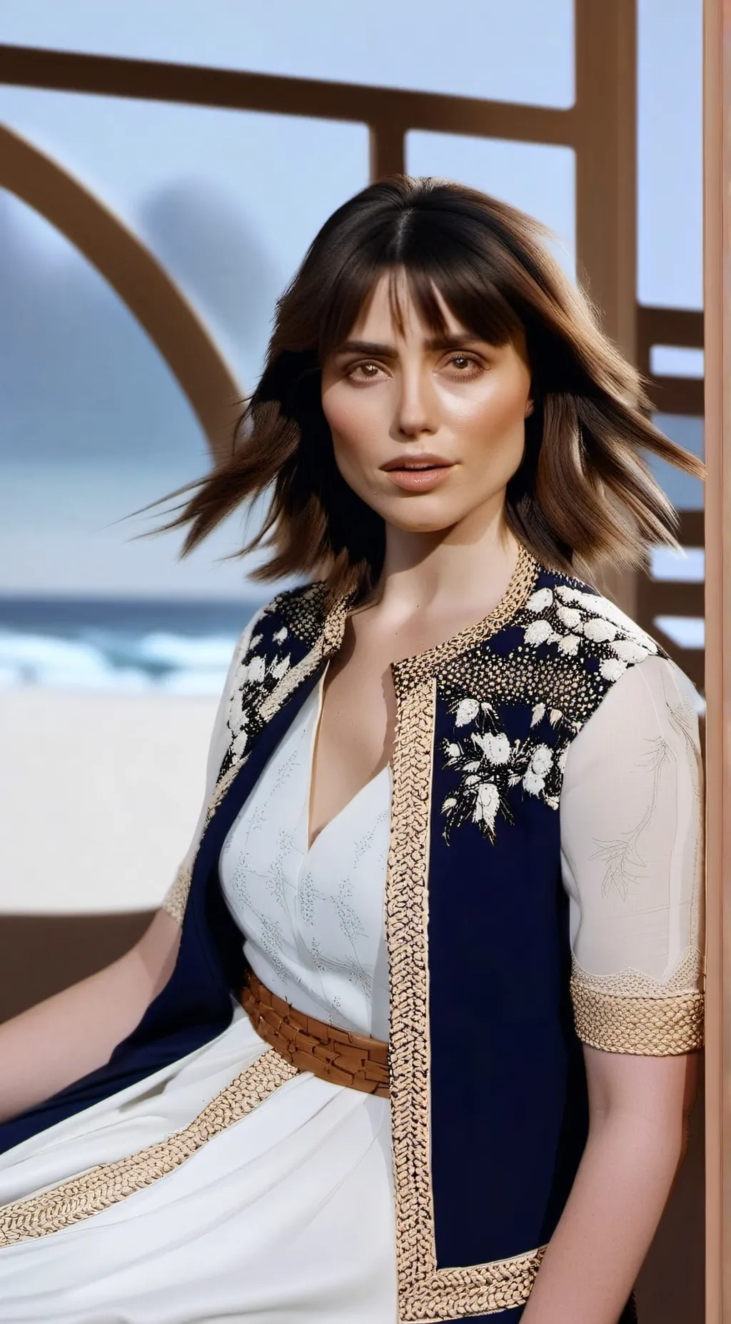 ai character: Ana de Armas background