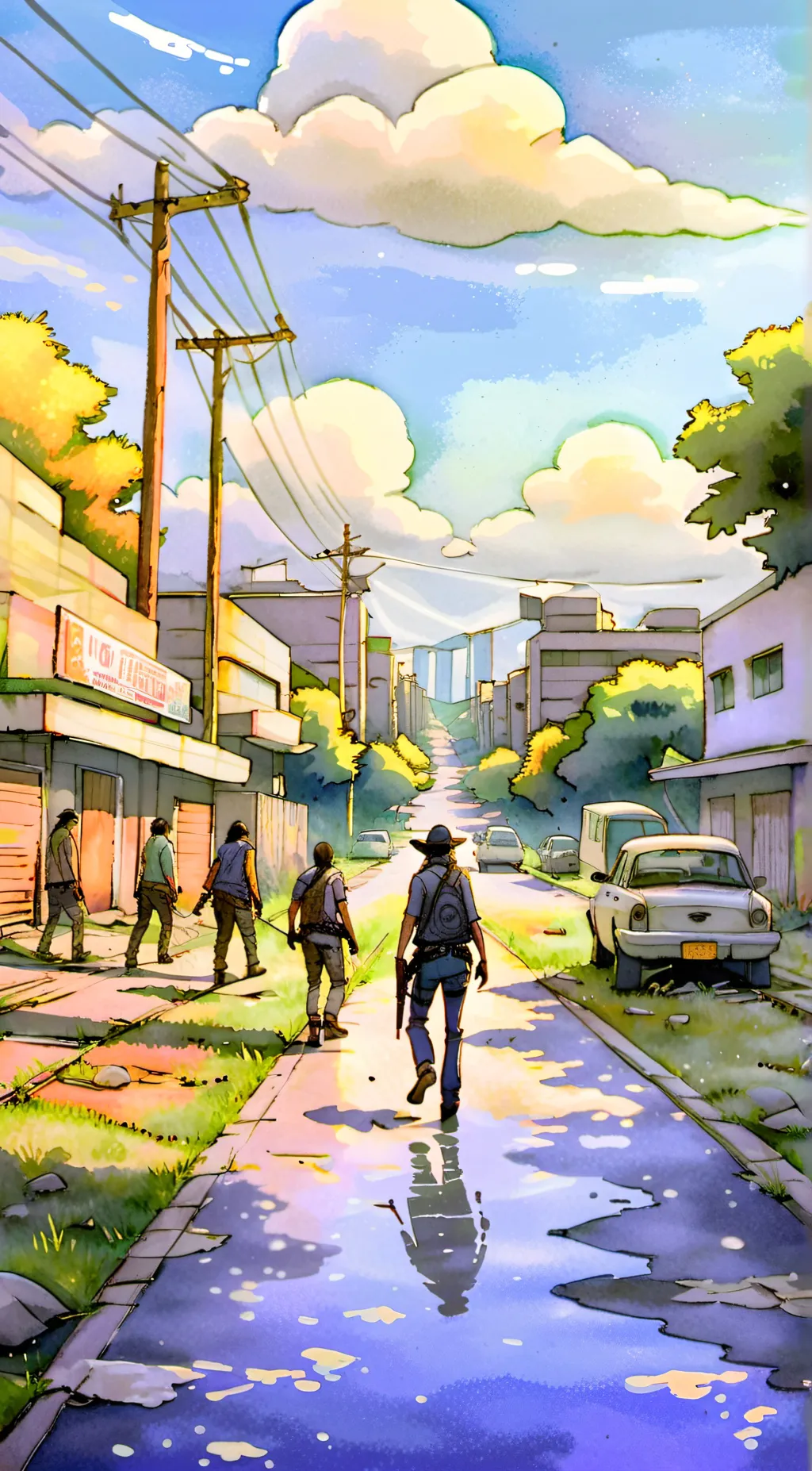 ai character: The walking dead g background