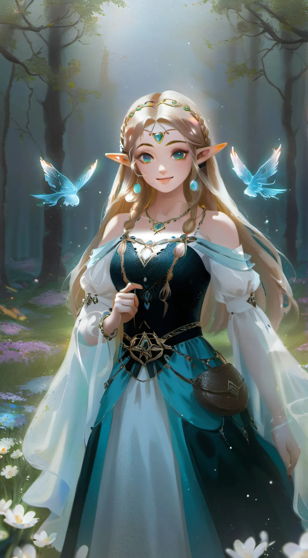 ai character: Princess Zelda background