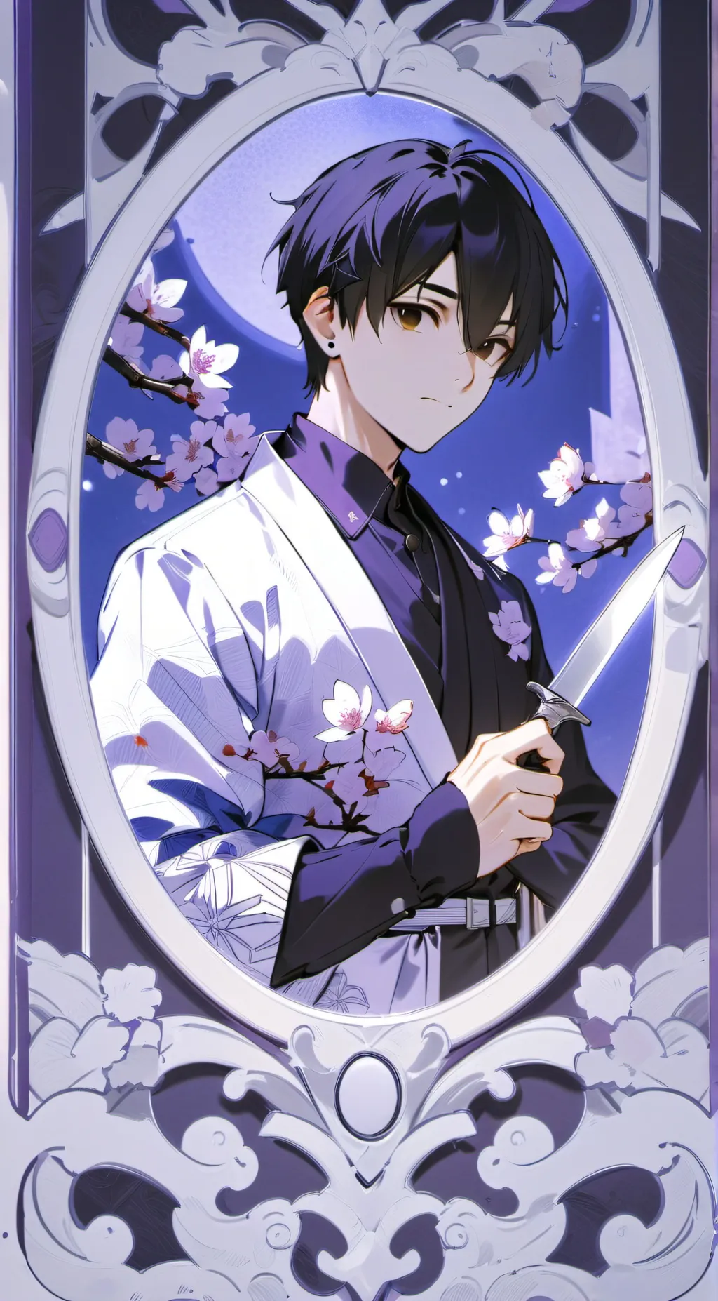 ai character: Magic mirror  background
