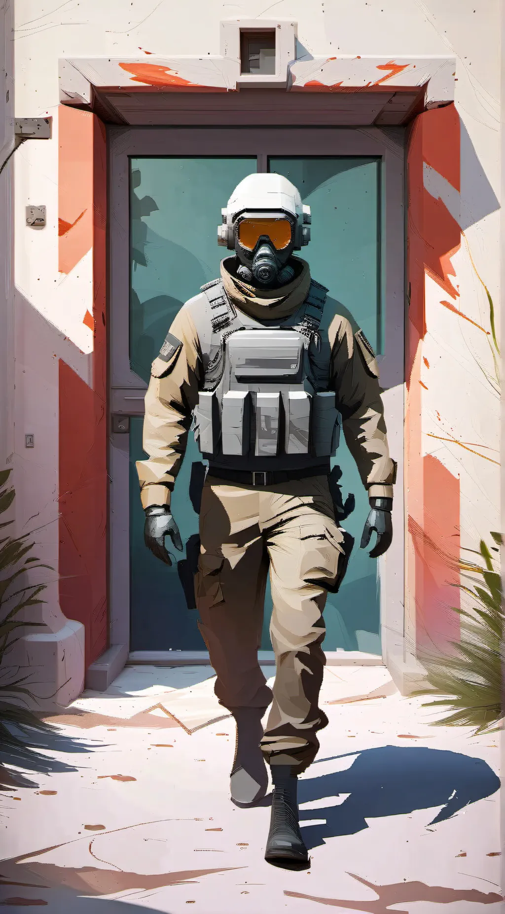 ai character: Contain background
