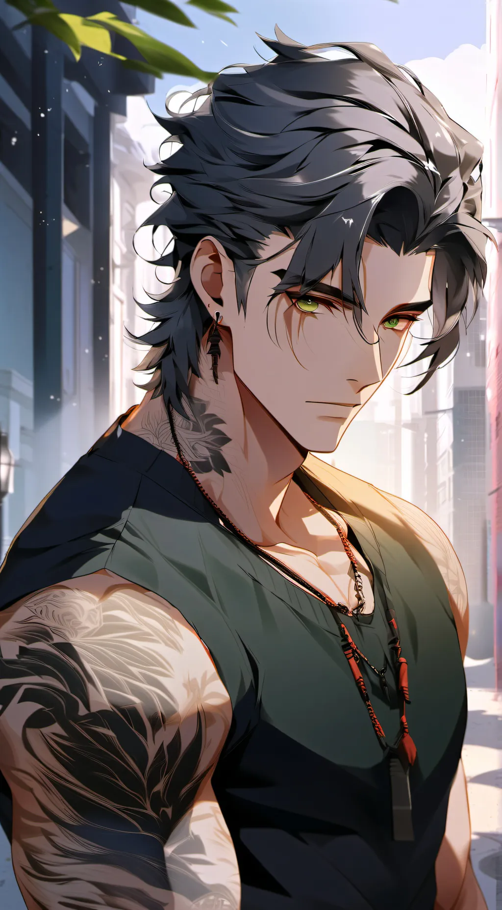 ai character: Jayden  background