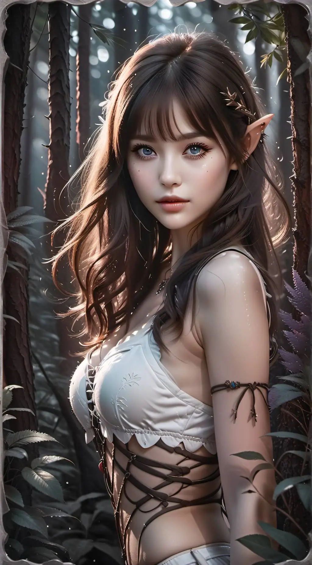 ai character: Flower background