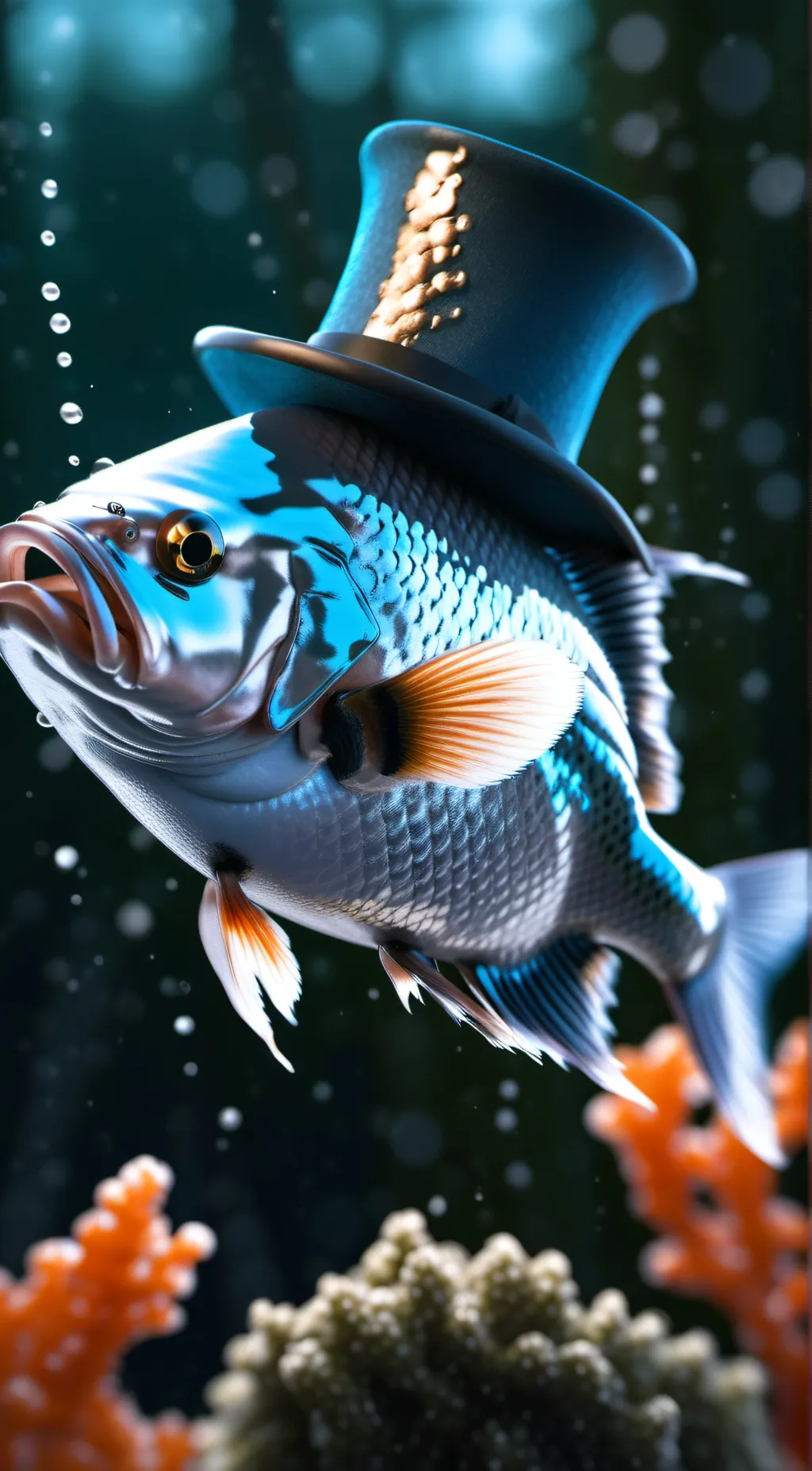 ai character: British fish background