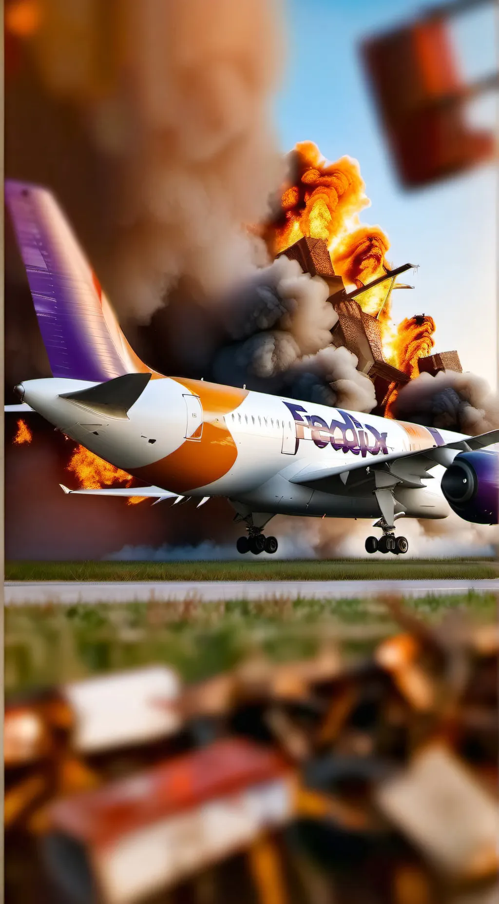 ai character: FedEx flight 14 background