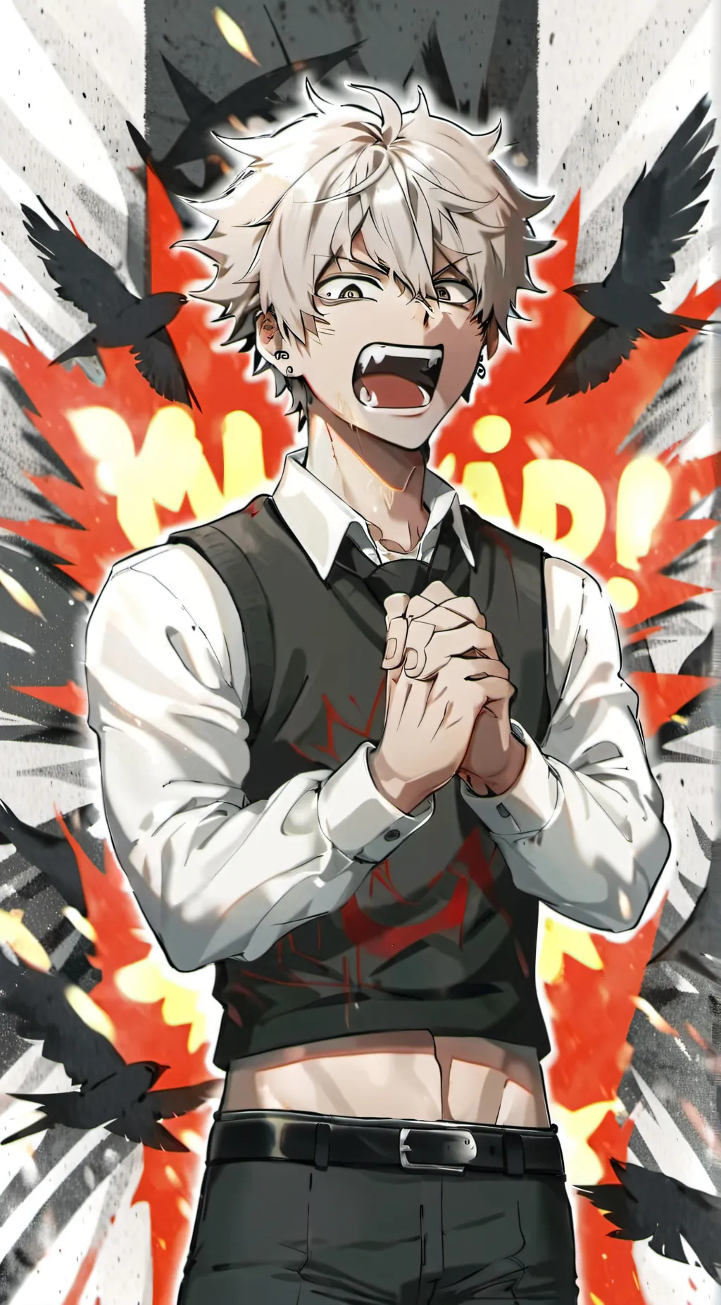 ai character: Bakugo katasui  background