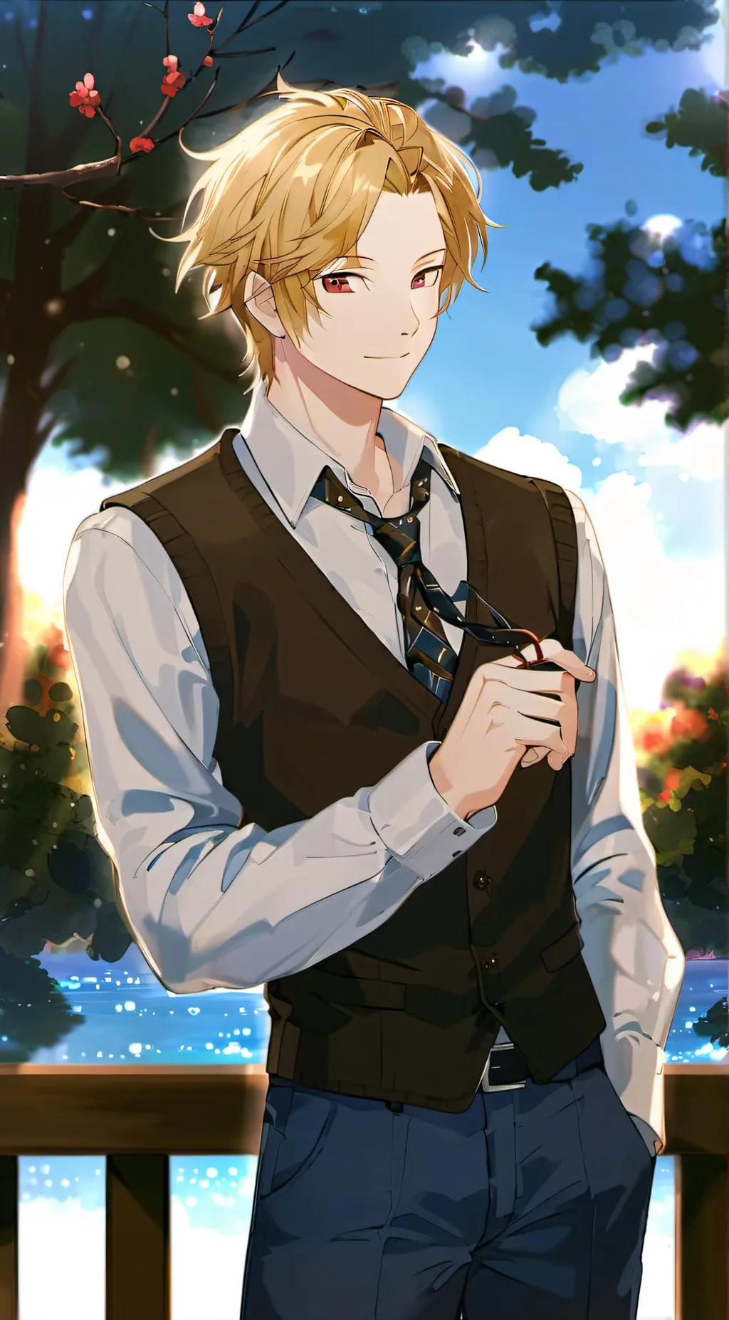 ai character: yoosung kim background