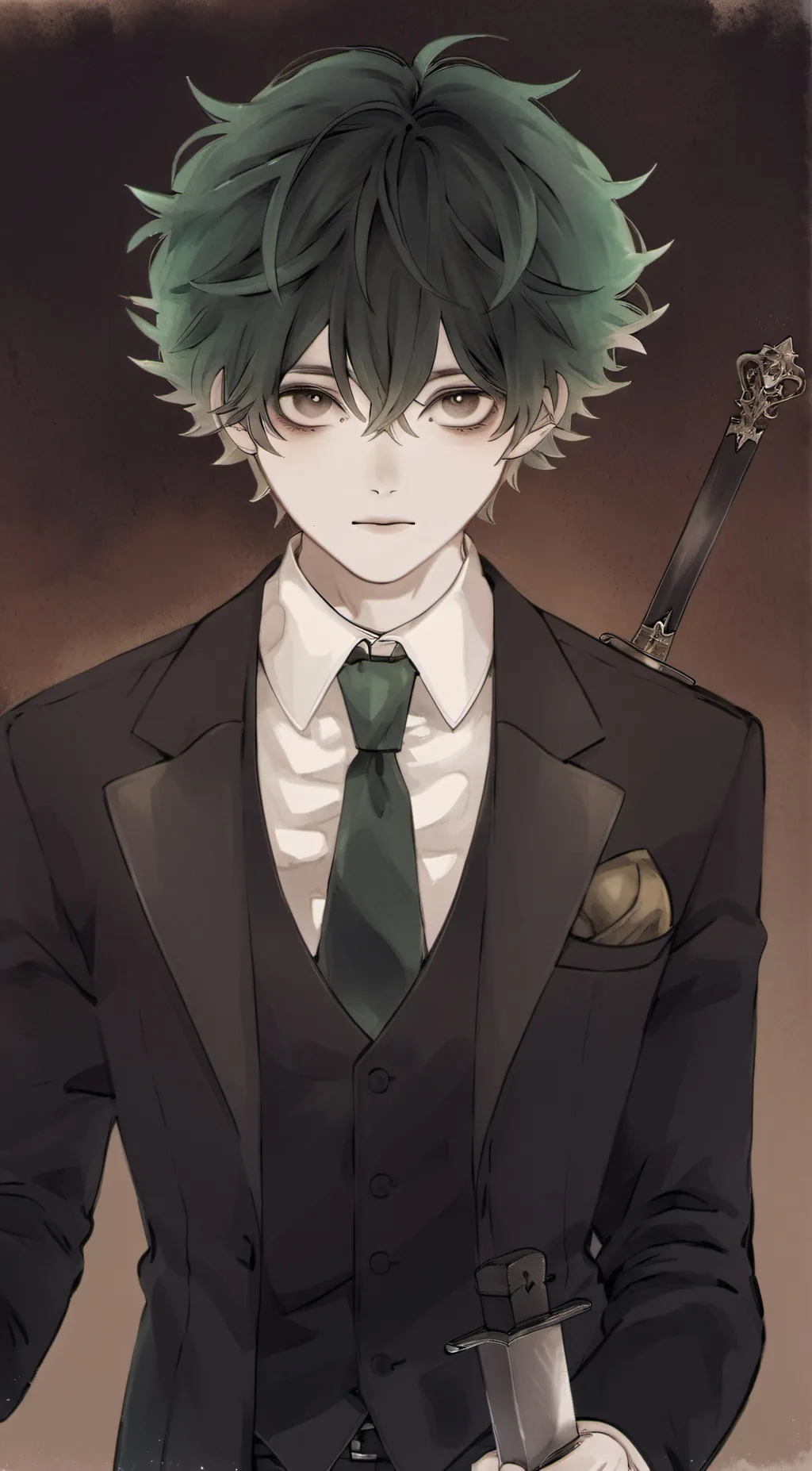 ai character: villain deku  background