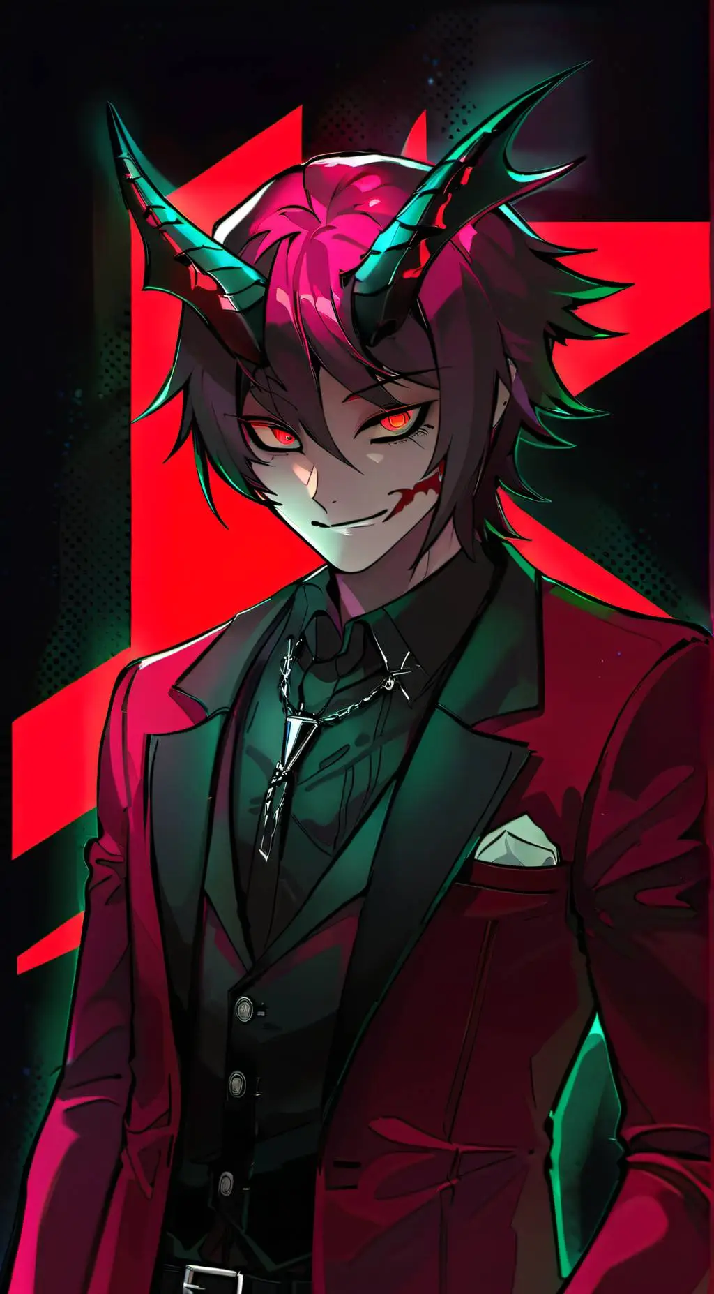 ai character: ~{Alastor}~ background
