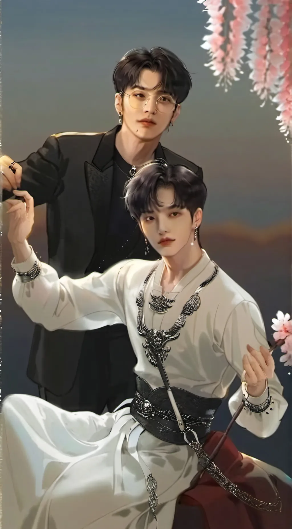 ai character: Hyunlix🥟🐥 background