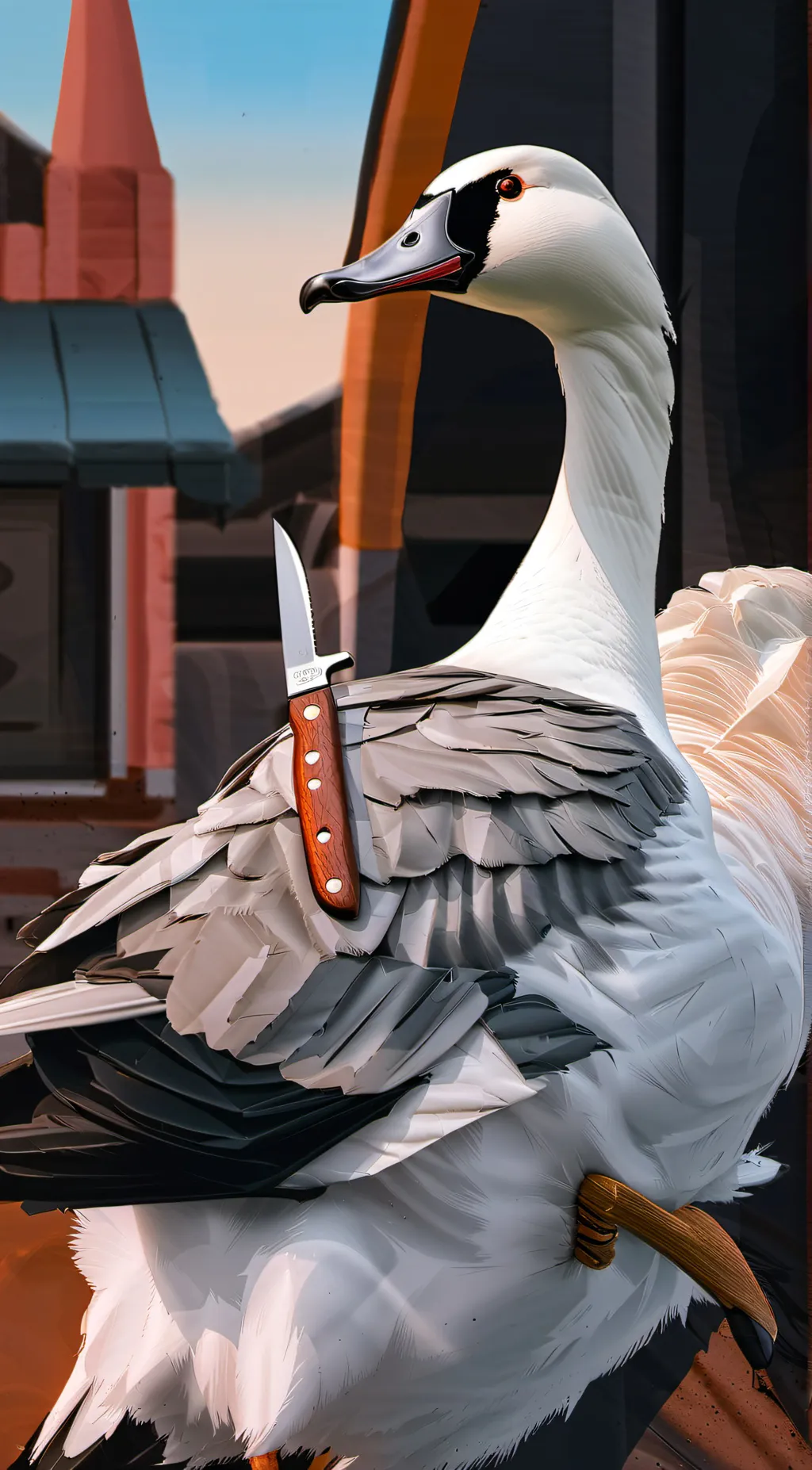 Talkie AI - Chat with goose with a knife
