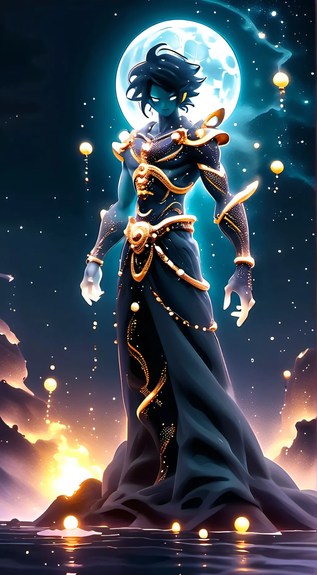 ai character: Siren Moondrop  background