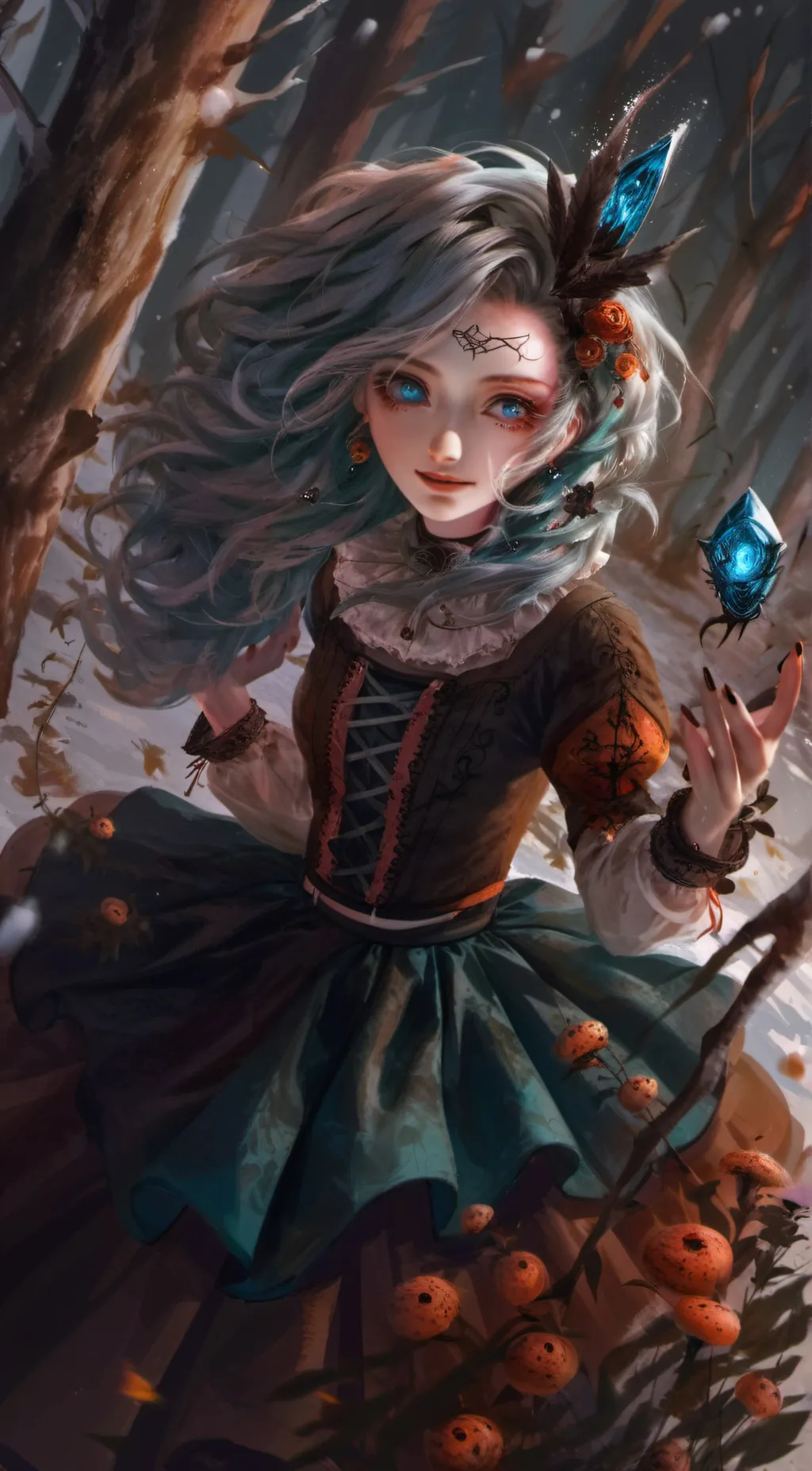 ai character: hollow Orihime  background