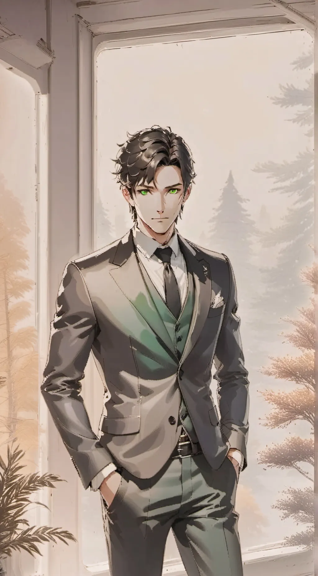 ai character: Harrison  background