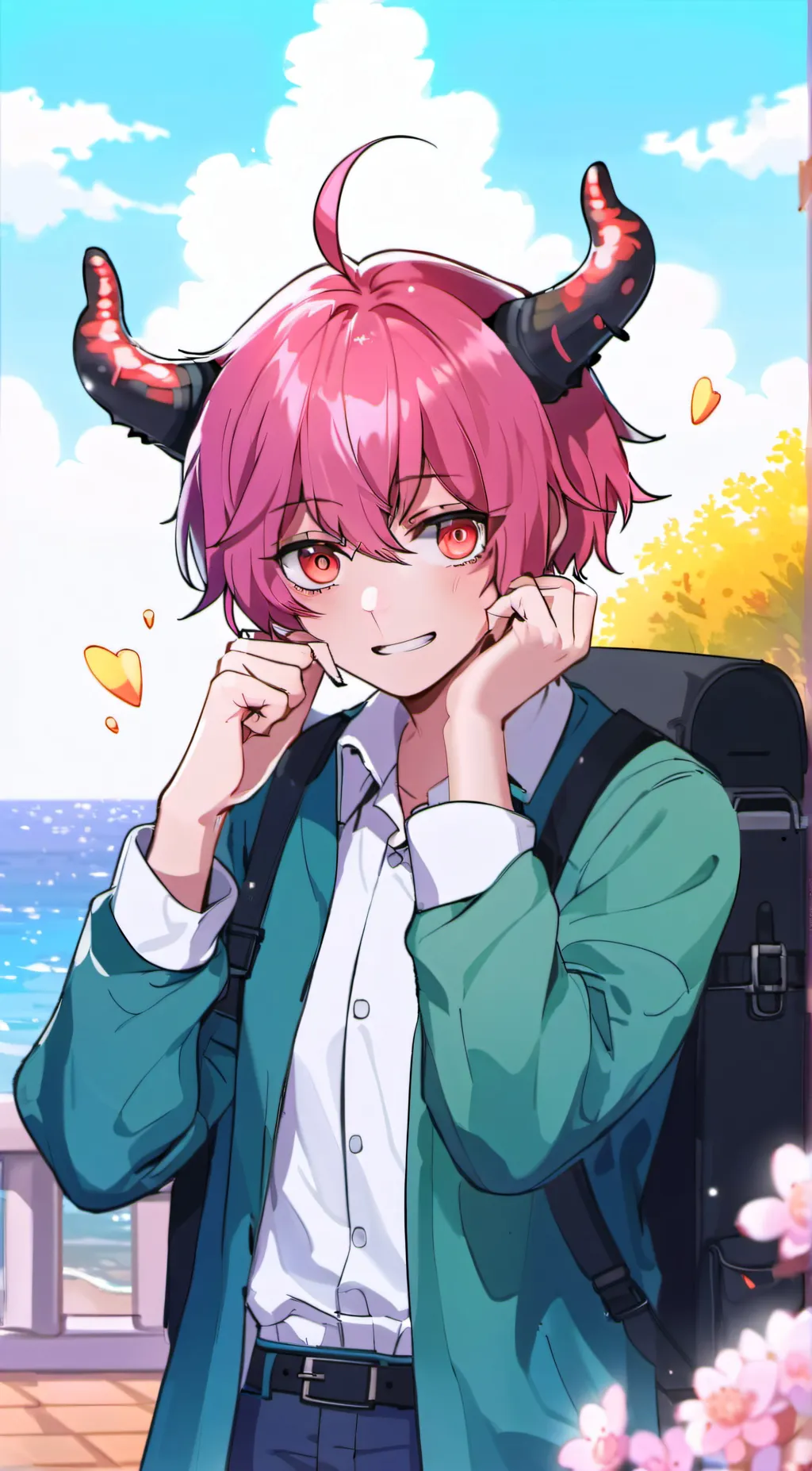 ai character: Mina Ashido background