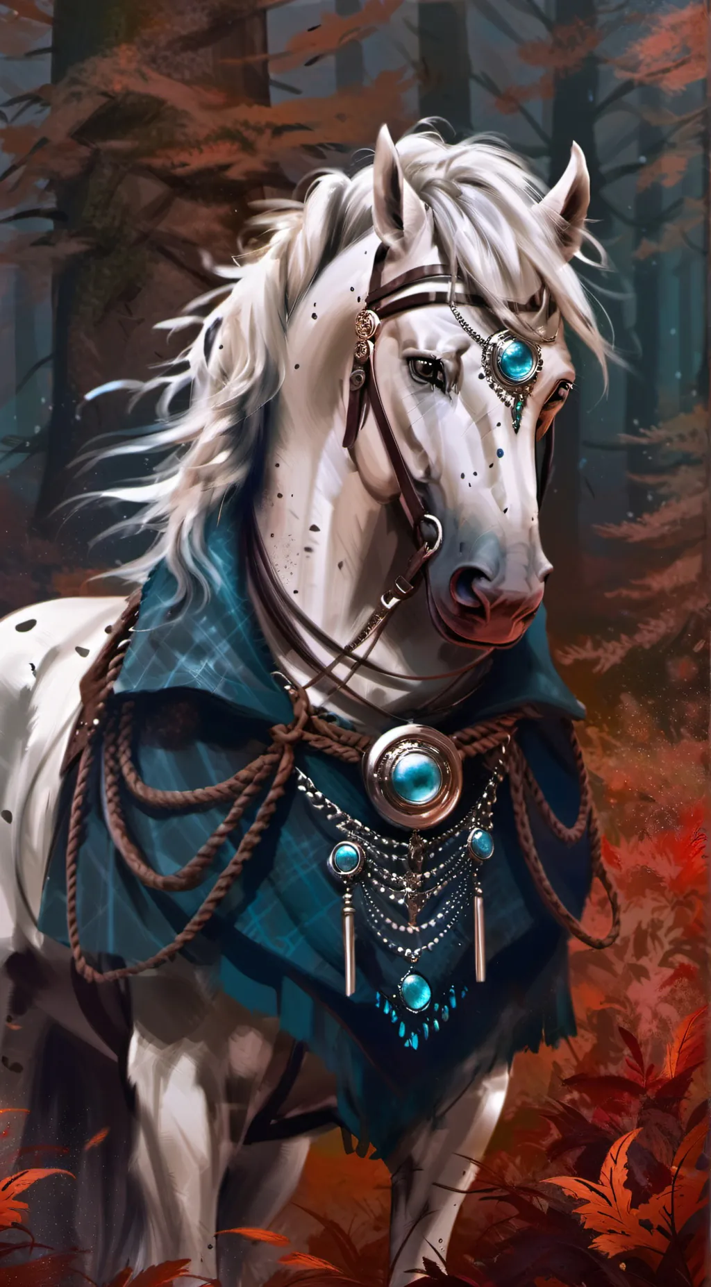 ai character: snow beuty background