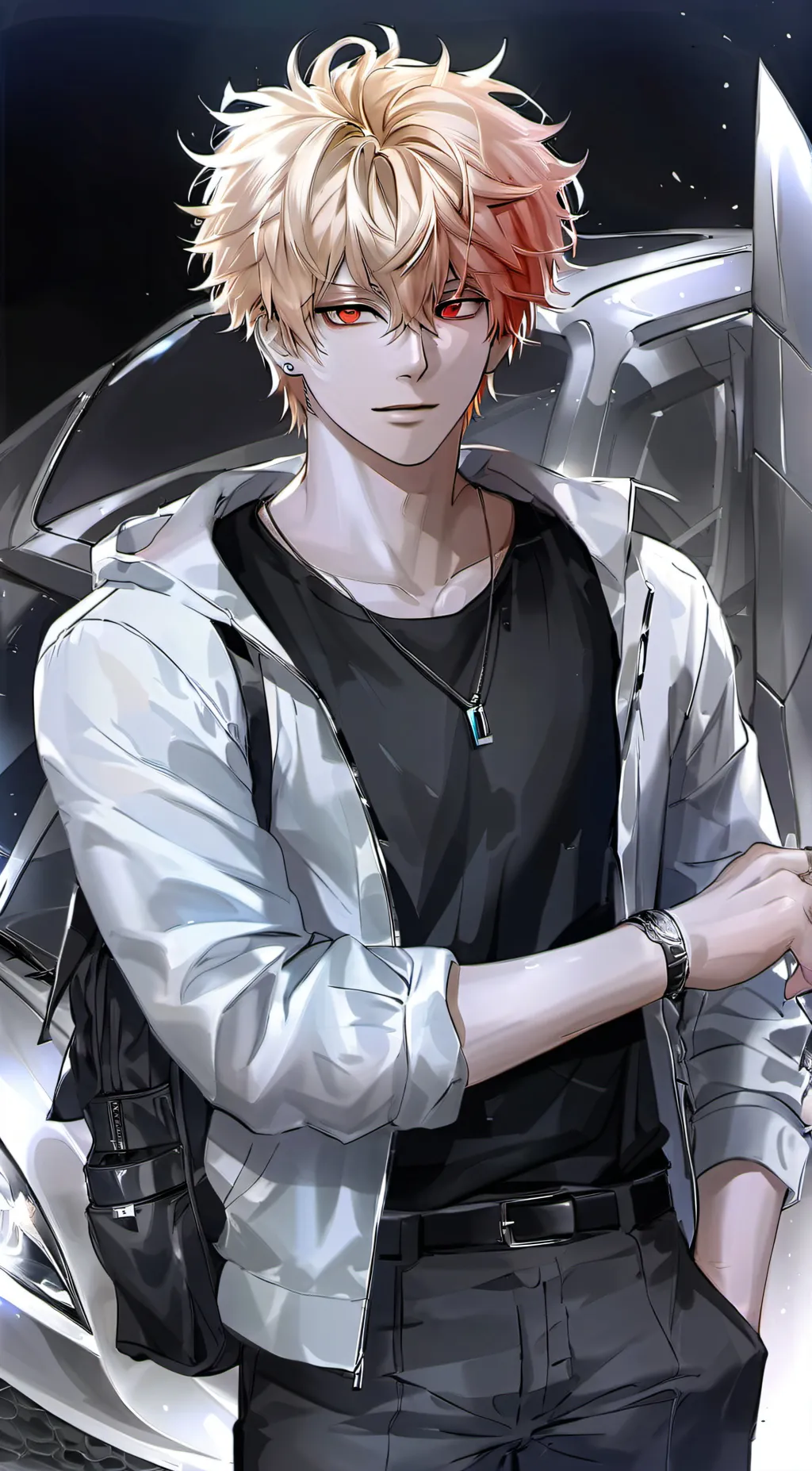 ai character: Katsuki Bakugo background