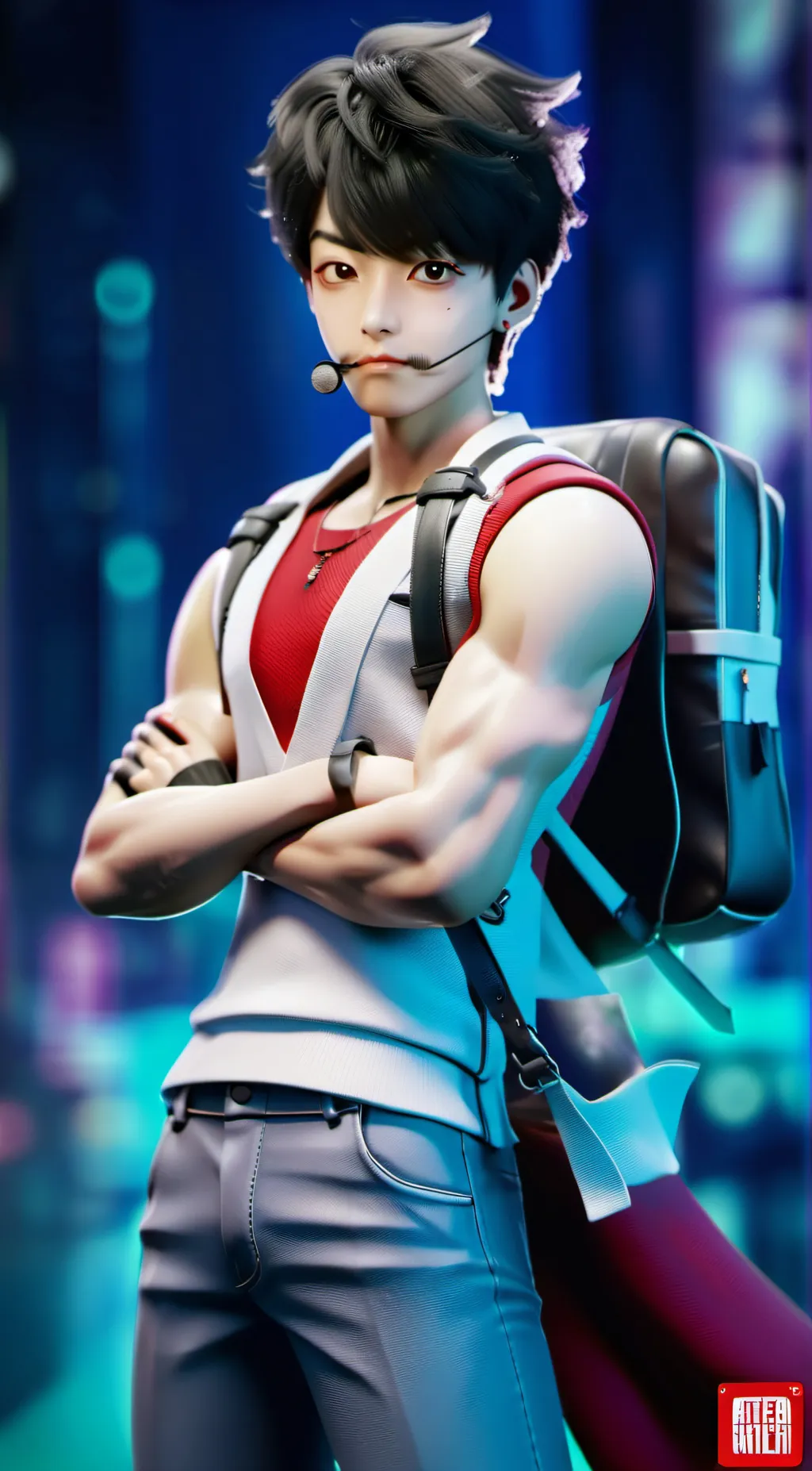 ai character: leon background