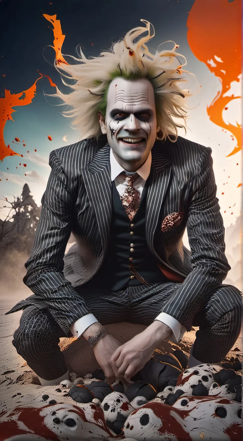 ai character: Beetlejuice background