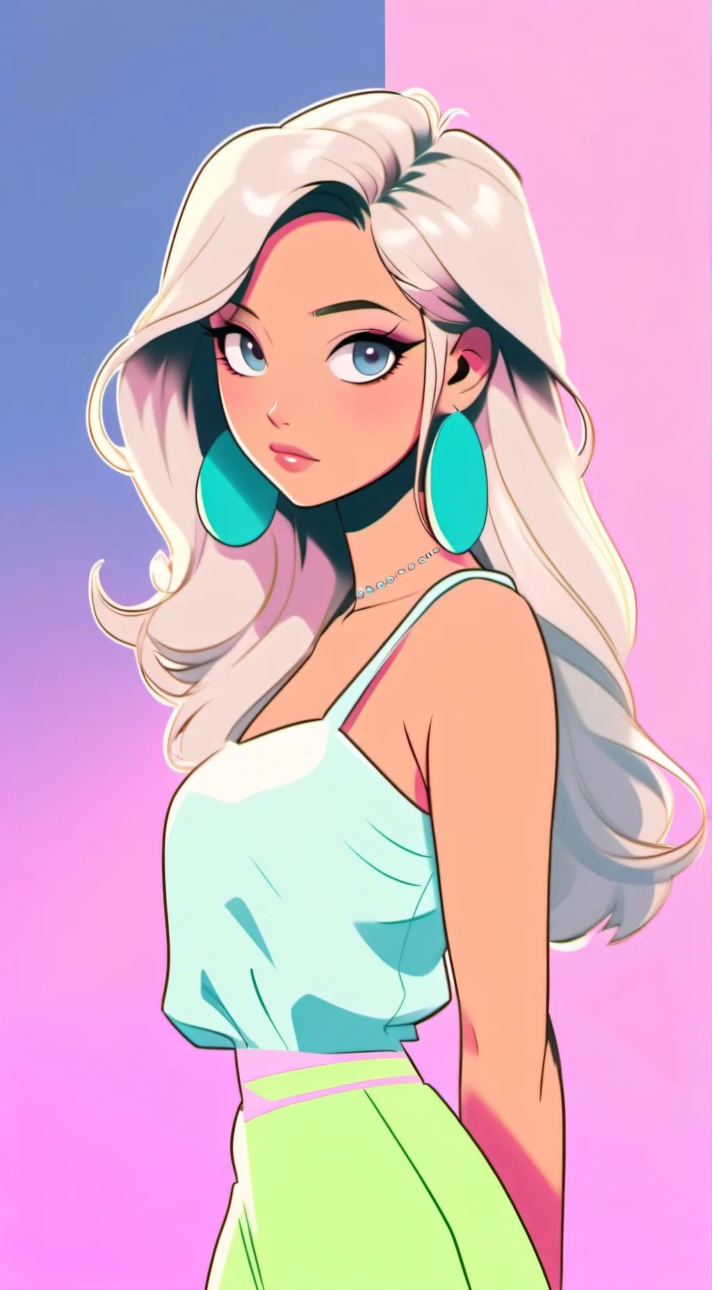 ai character: ᑕᗩᖇOᒪIᑎᗴ | ᗯIᖴᗴ background