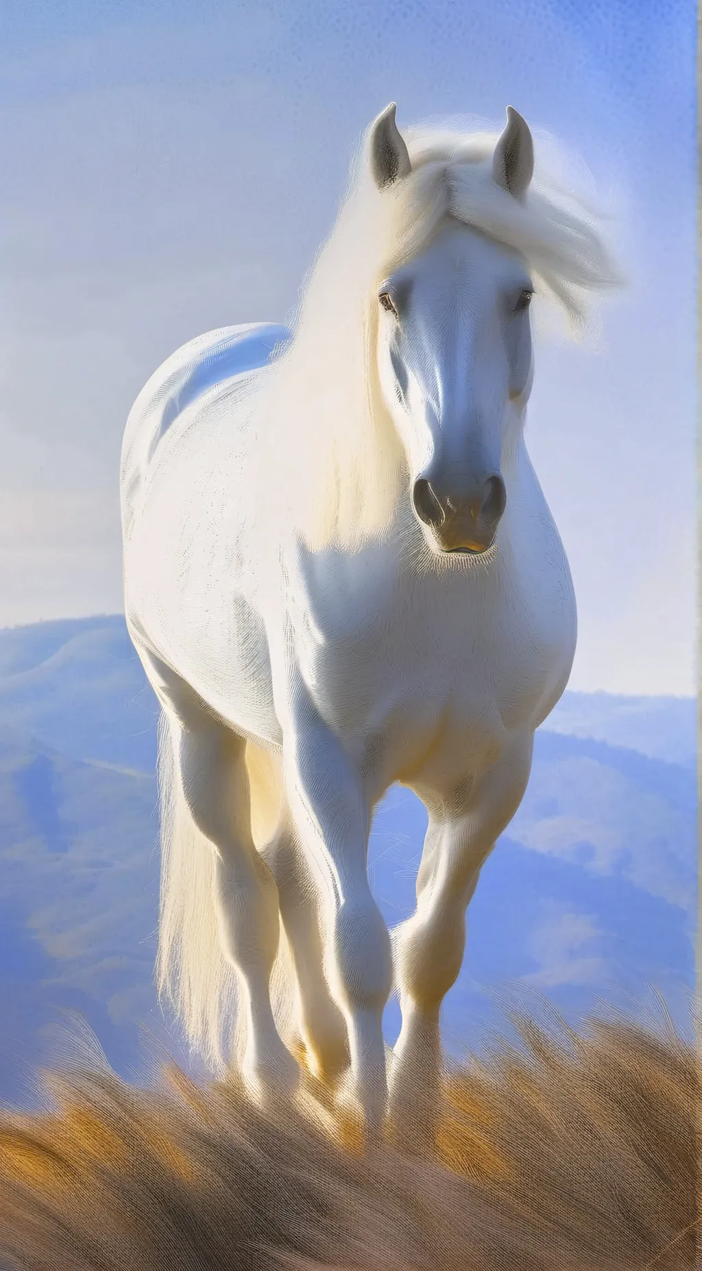 ai character: Snow background