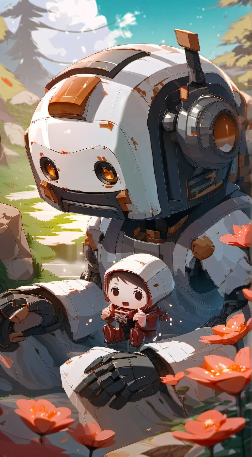 ai character: Venting Machine background