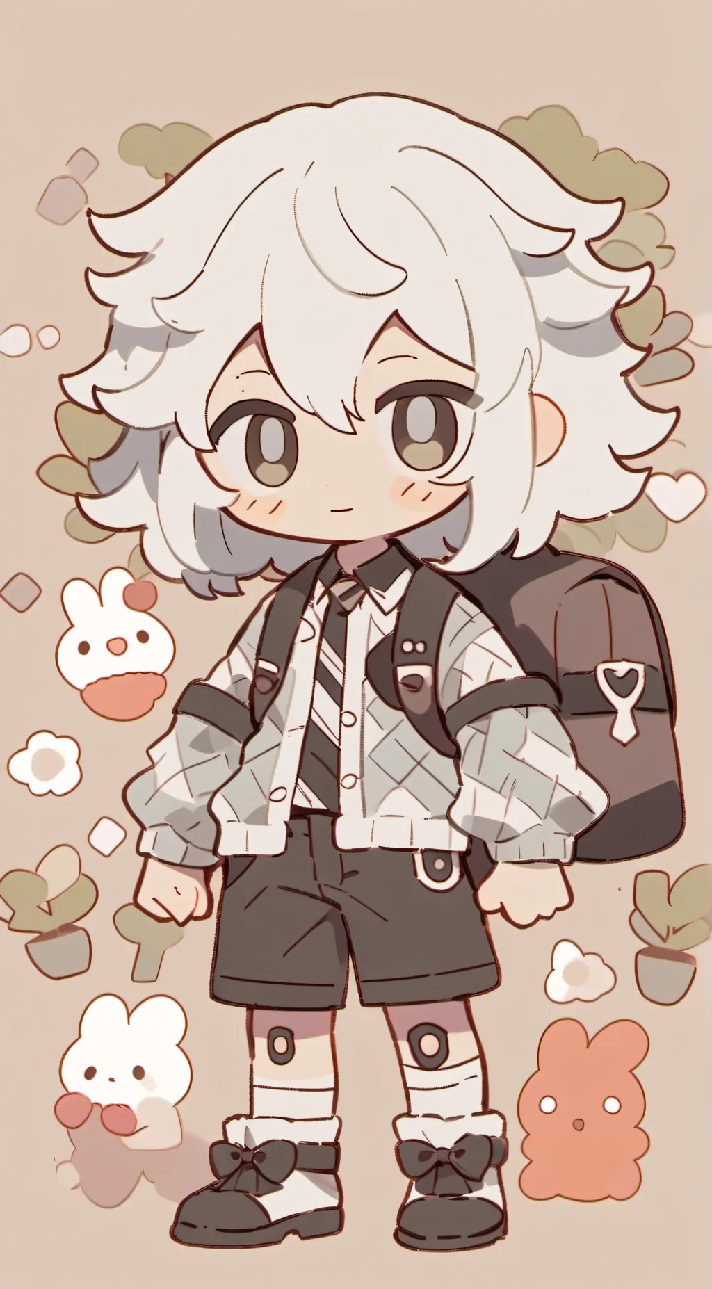 ai character: bean background