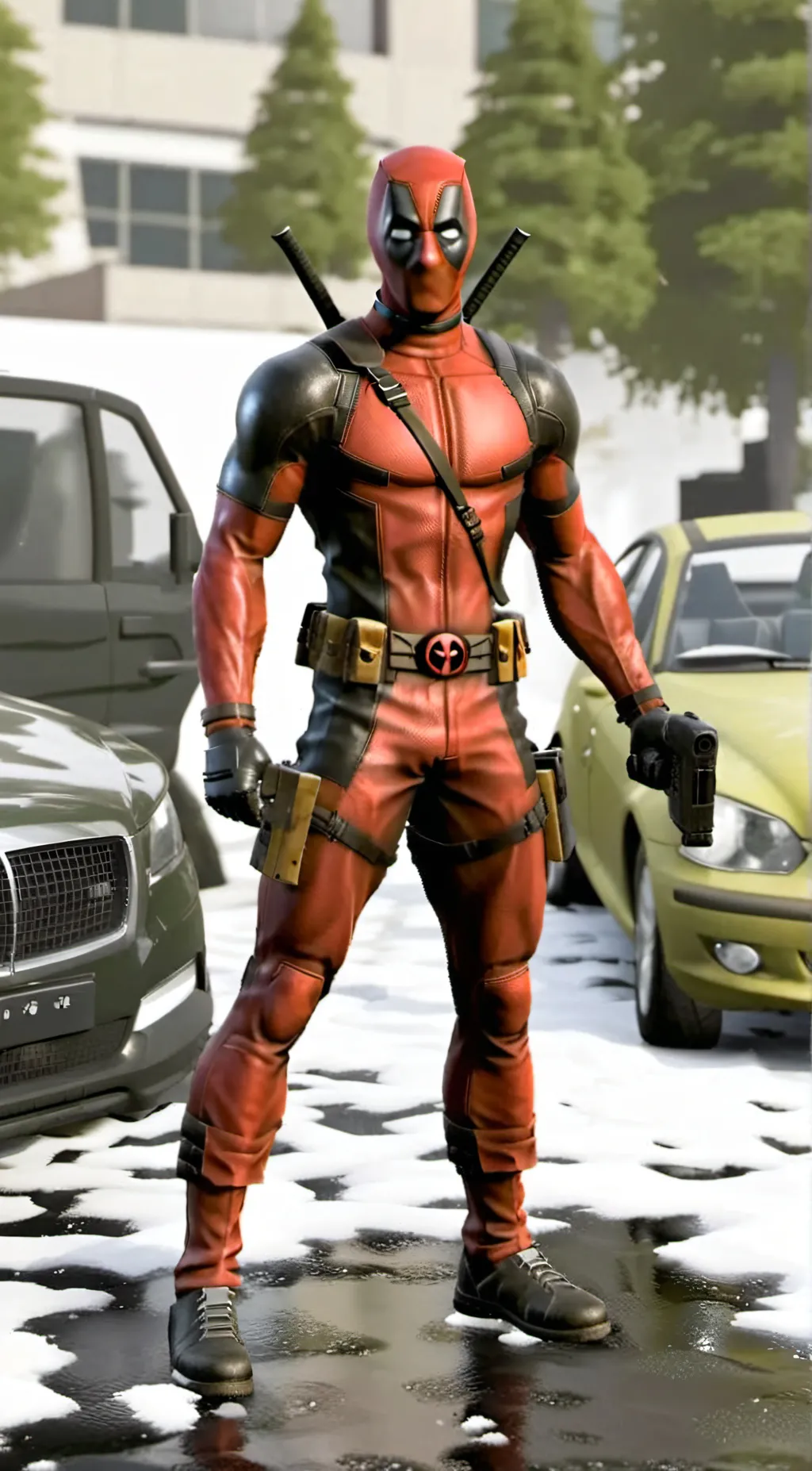 ai character: Deadpool  background