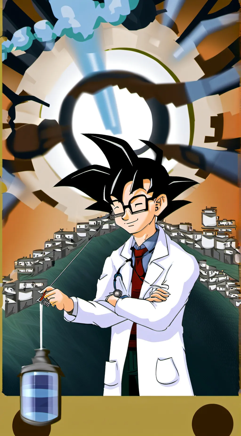 ai character: Dr. Goku background