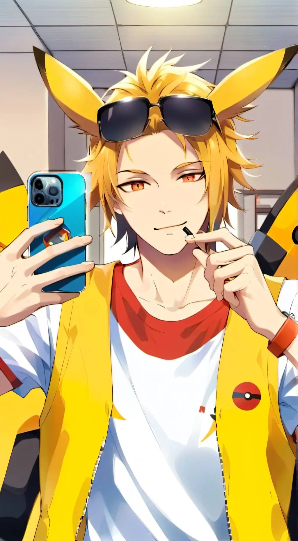 ai character: 🖤Denki Pokémon!💛 background