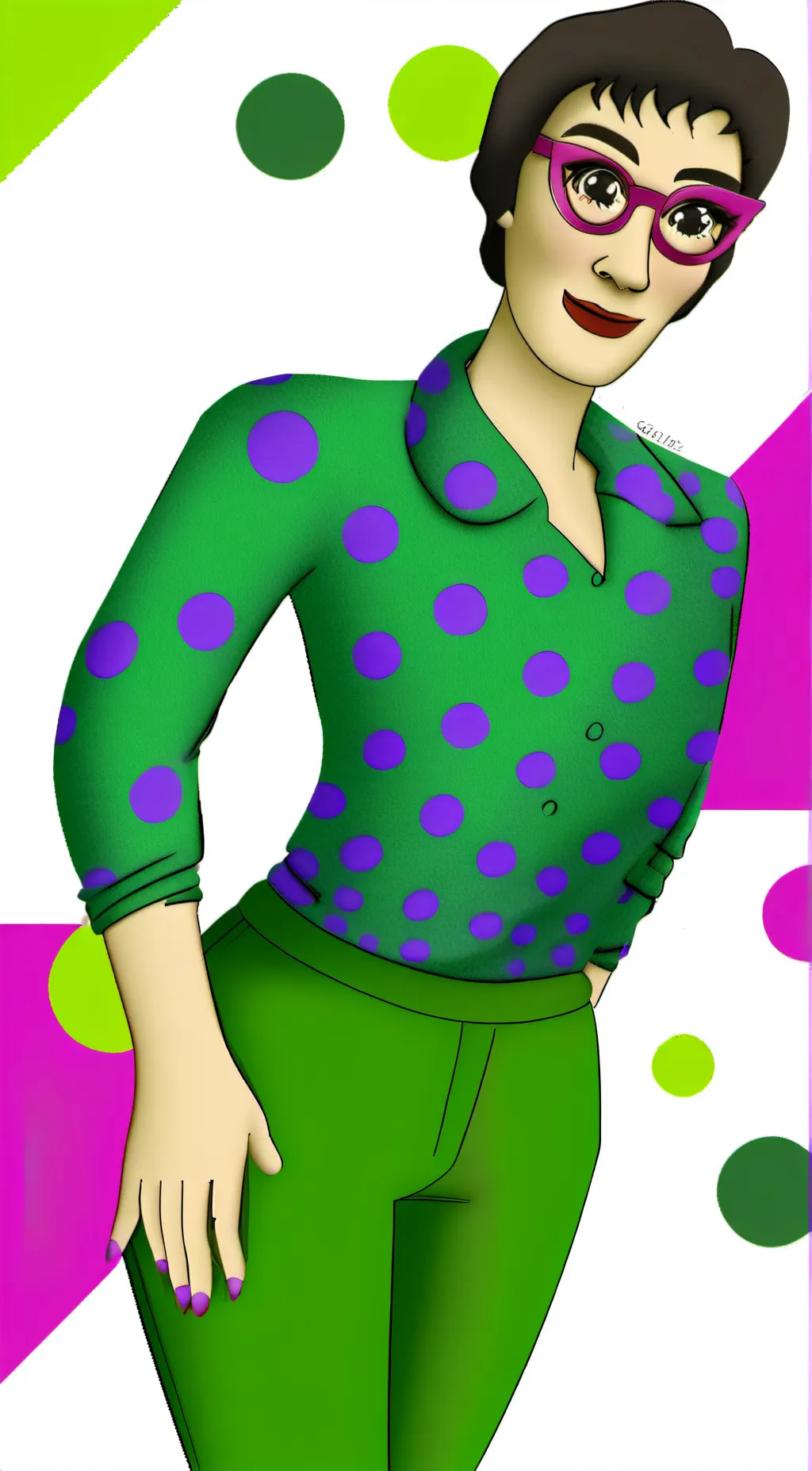 ai character: Dilys Price (CGI) background