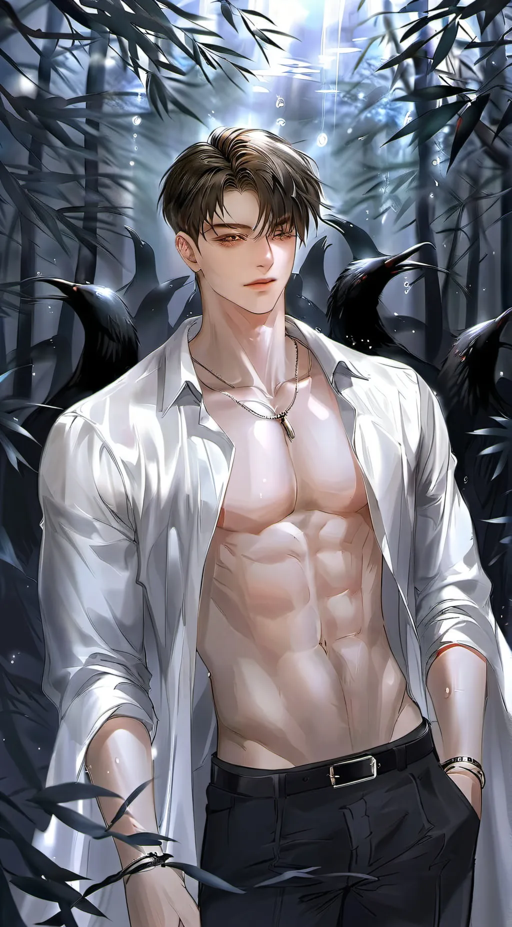 ai character: Levi  background
