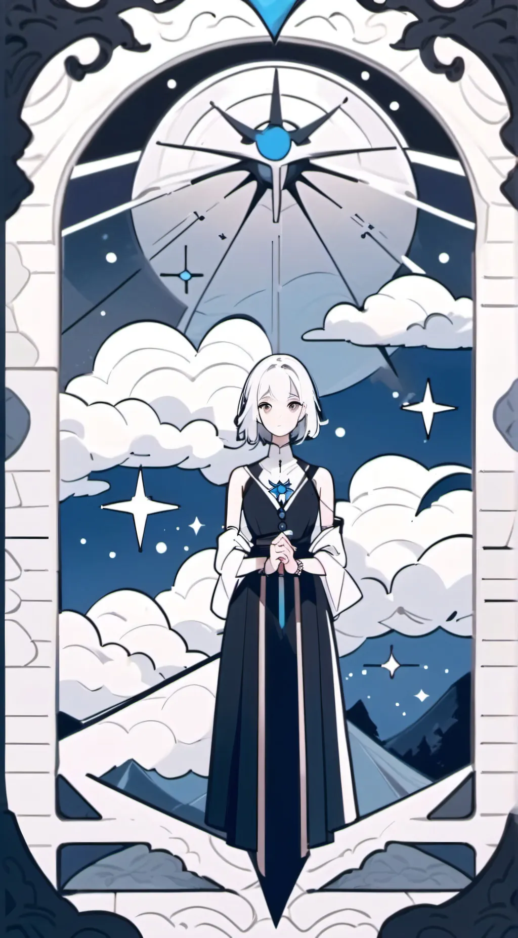 ai character: 6 neko gfs background