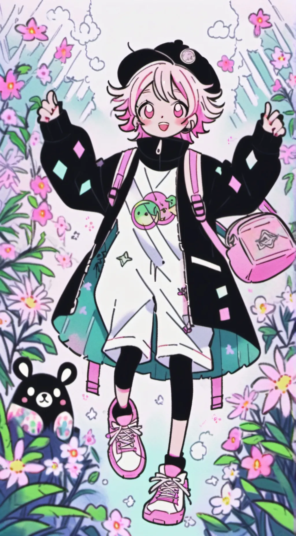 ai character: kinito  background