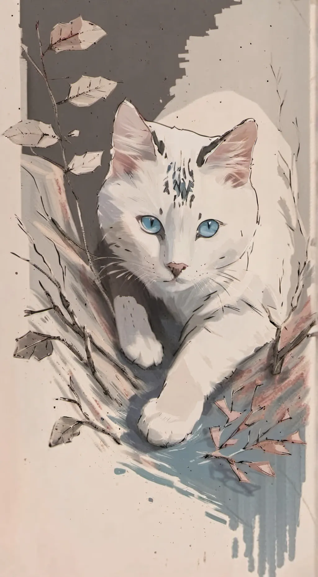 ai character: Draco's cat♡♡ background