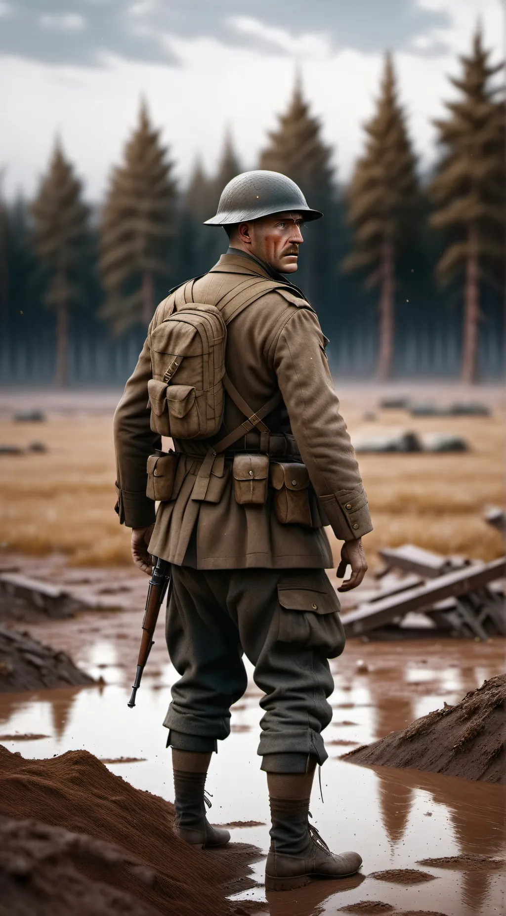 ai character: World War 1 background