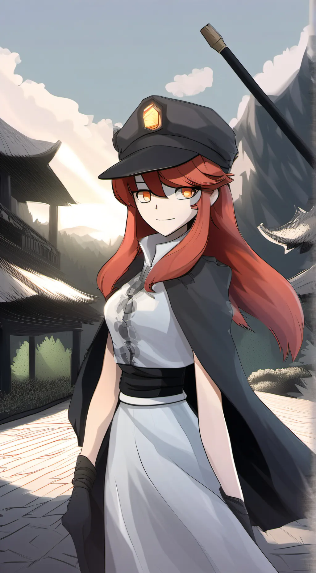 ai character: Dispenser girl background