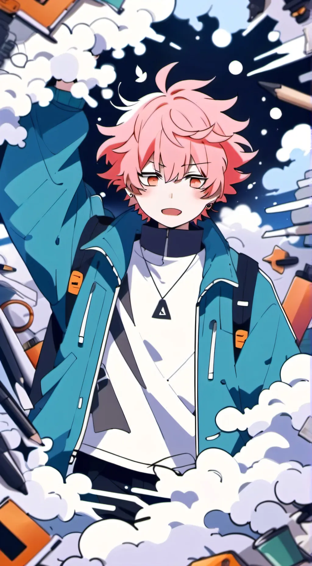 ai character: Mina Ashido background