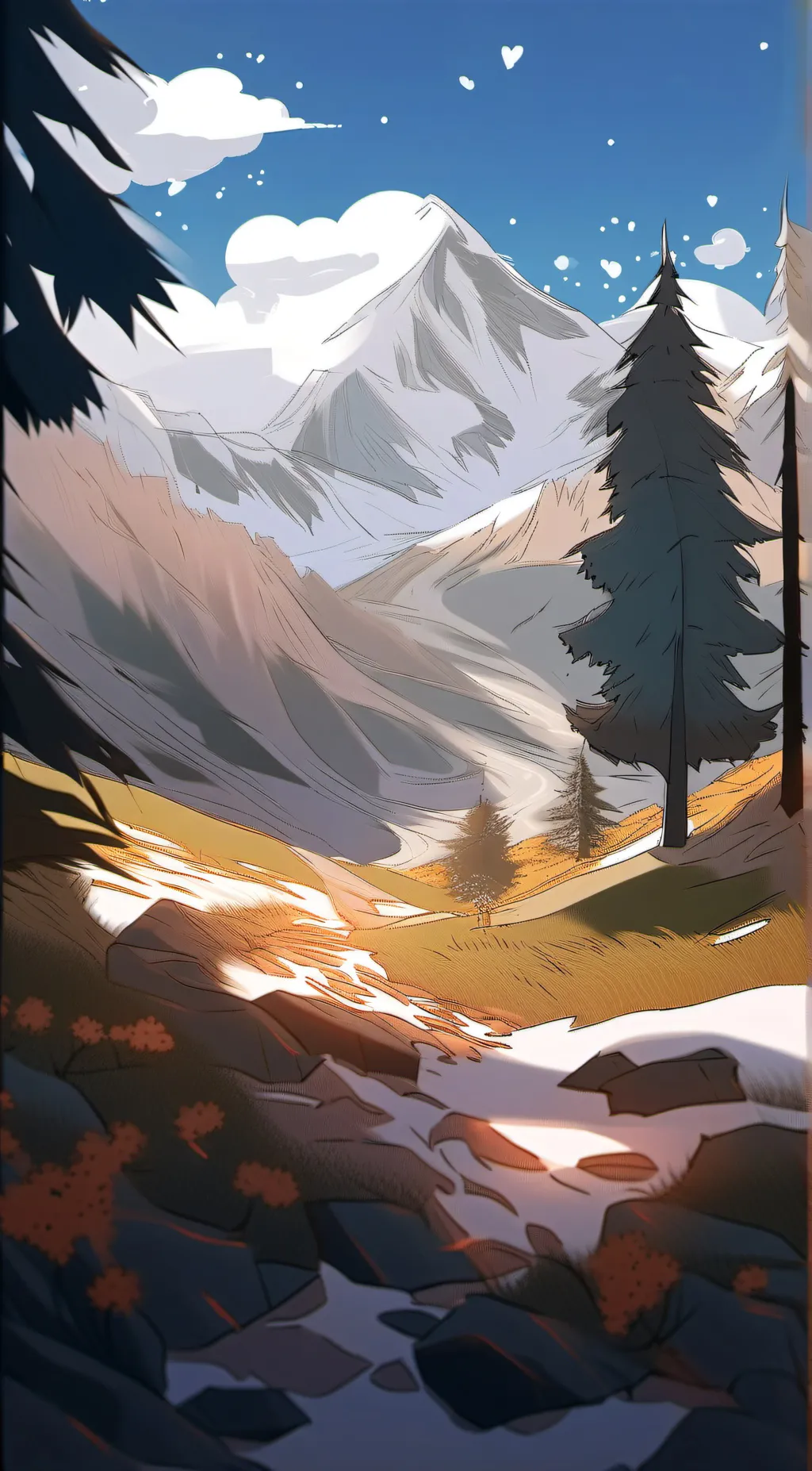 ai character: smiling Critters background