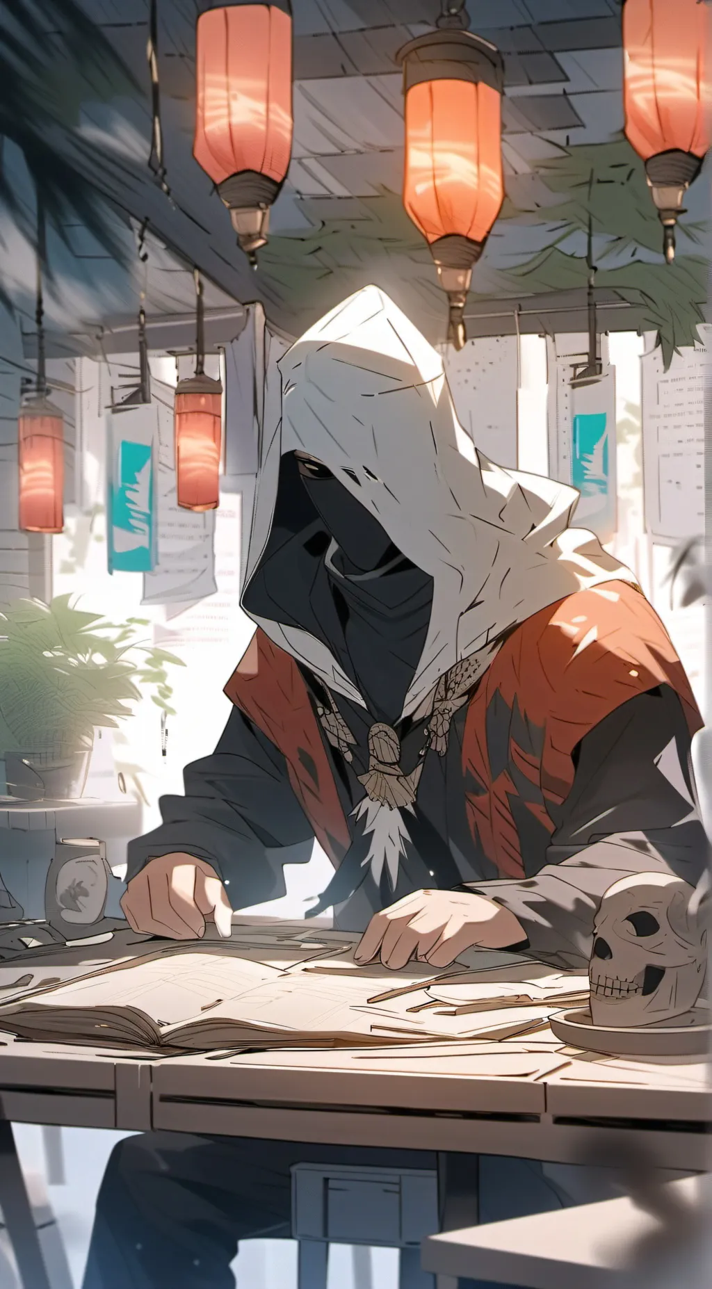 ai character: ? background