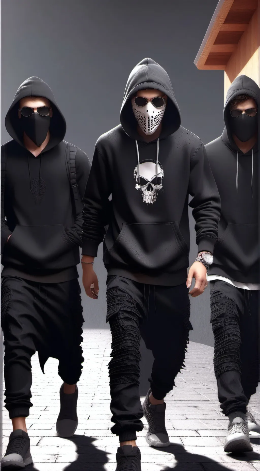 ai character: gang boys mafia background