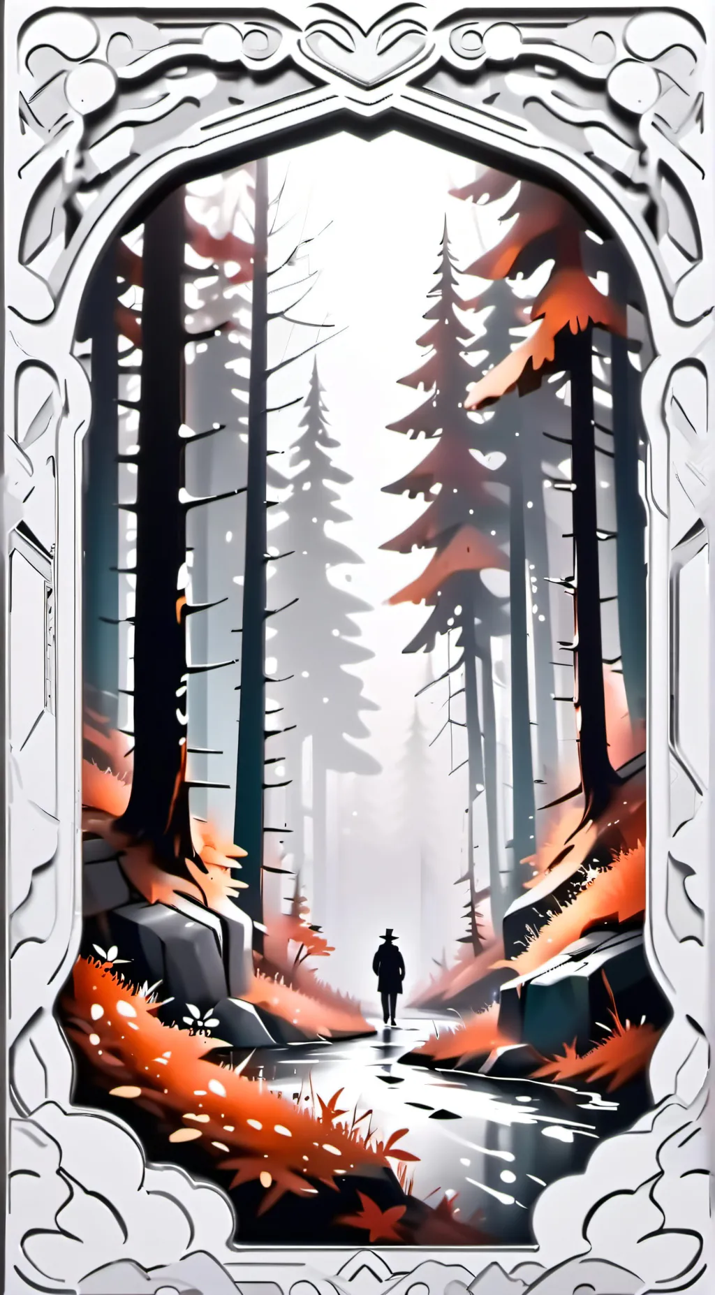 ai character: sketch background