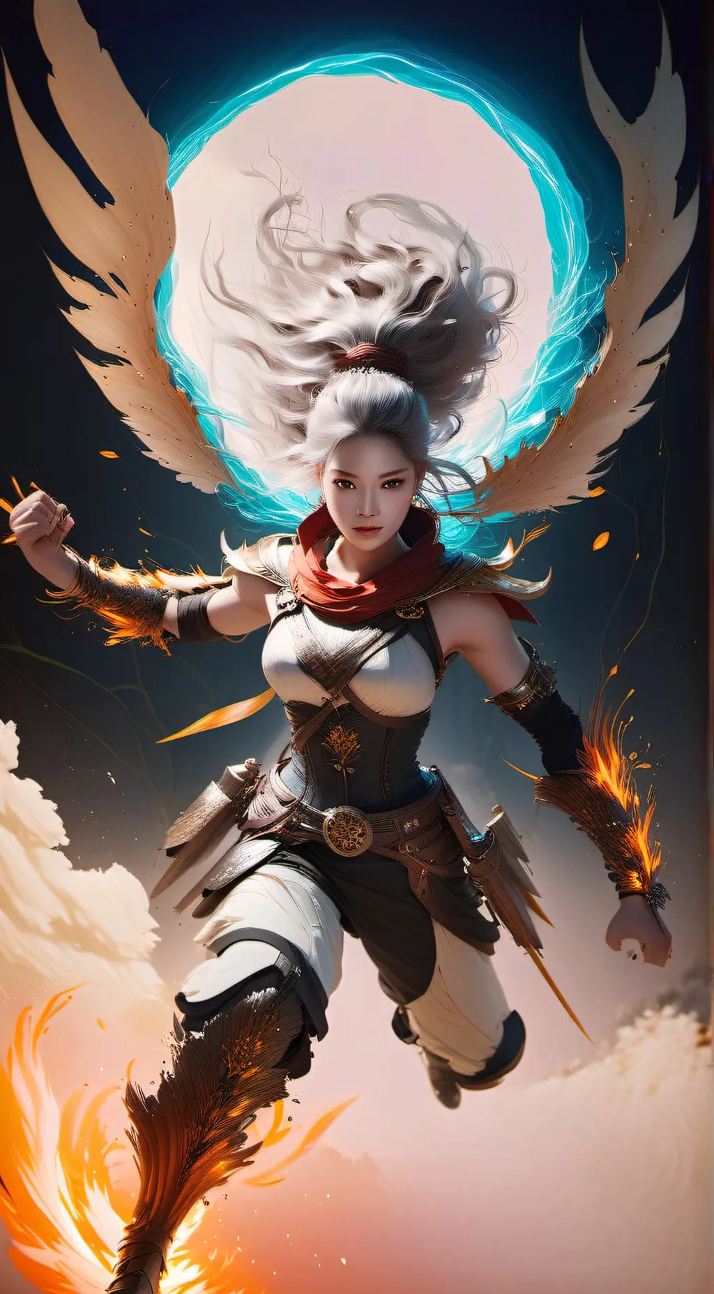 ai character: Powered  background