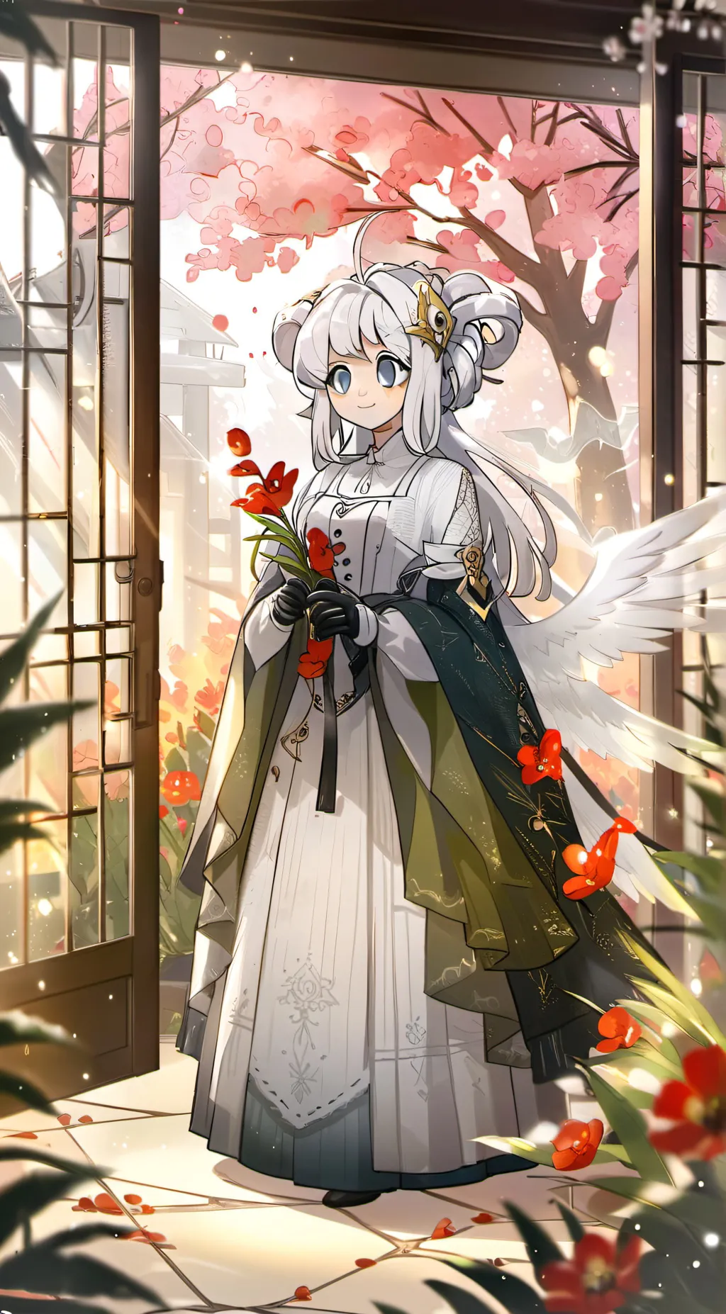ai character: buble background