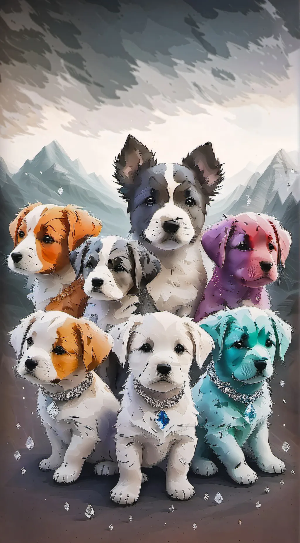 ai character: Power Pups background